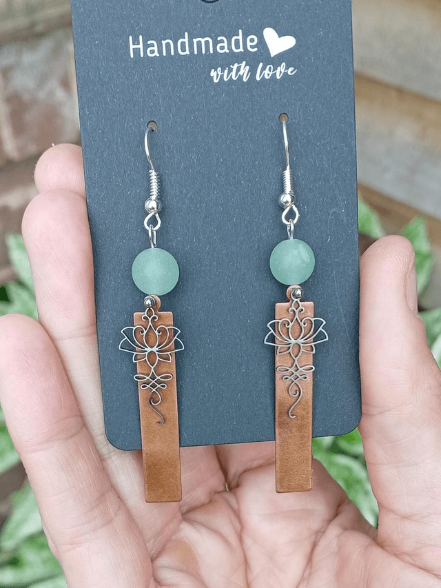 Green Adventurine Earring and Necklace Set