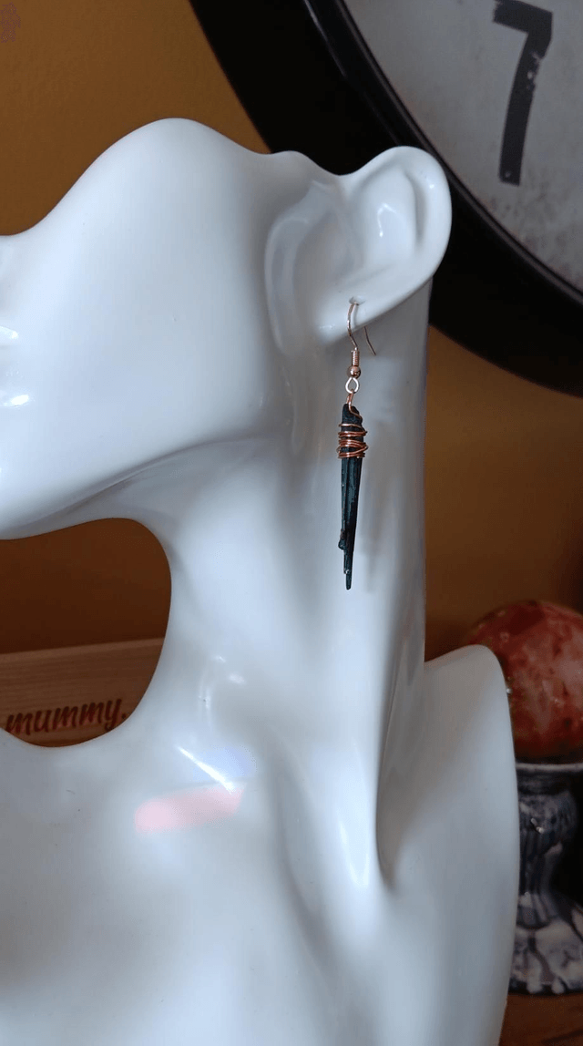 Vivianite Rose Gold Plated Earrings