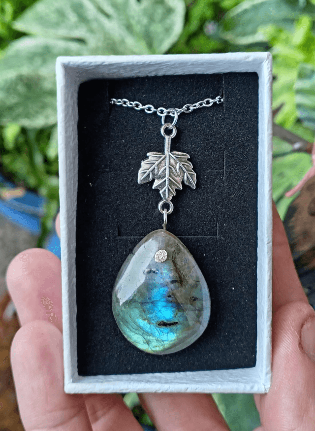 Labradorite Sterling Silver Necklace
