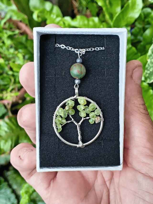 Bloodstone and Prehnite Necklace