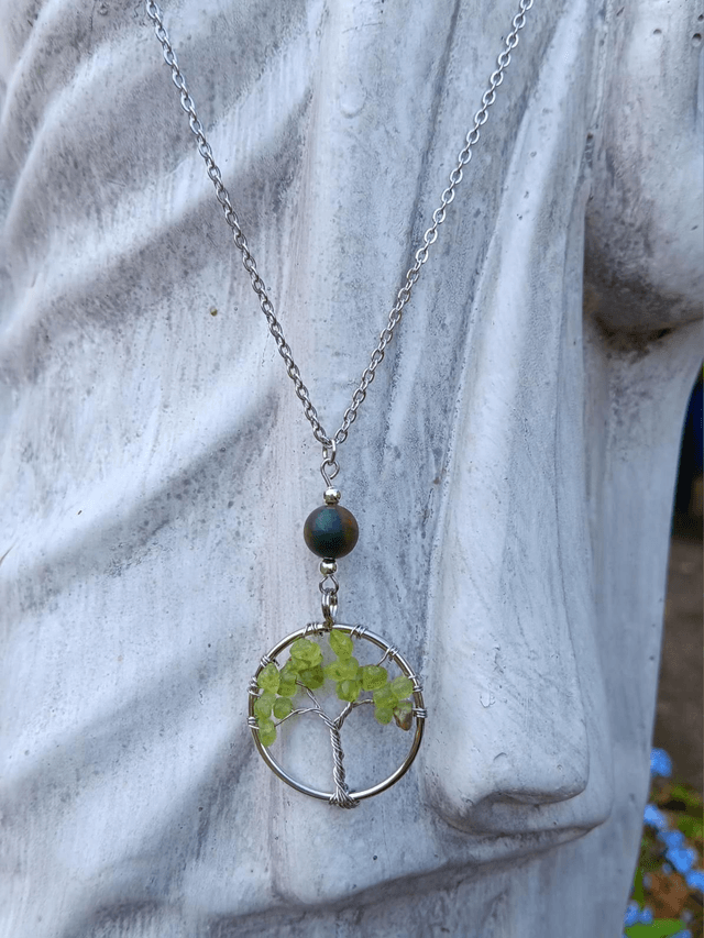 Bloodstone and Prehnite Necklace