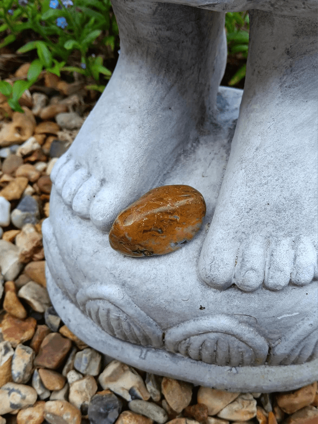Genuine Yellow Jasper Crystal Tumblestone