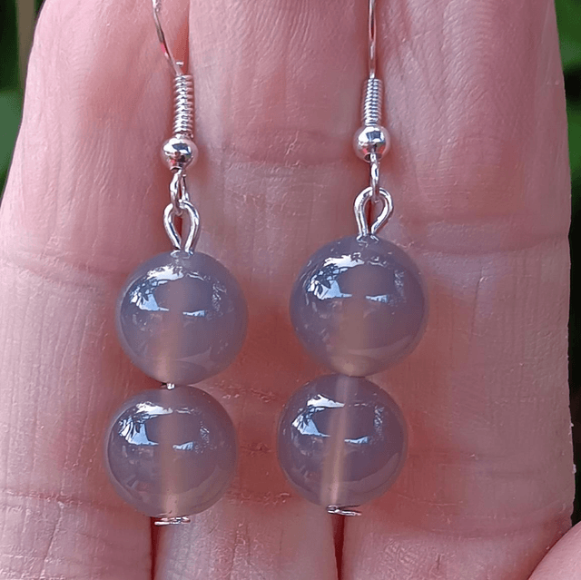 Smokey Quartz Bead Earrings - Passion